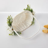 Maxbell Wedding Basket Handheld Elegant Rustic Decoration for Picnic Household Bride