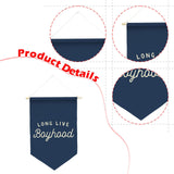 Maxbell Long Live Boyhood Banner Easy to Hang Wall Decor for Party Kids Room Nursery Blue