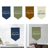 Maxbell Long Live Boyhood Banner Easy to Hang Wall Decor for Party Kids Room Nursery Blue