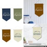 Maxbell Long Live Boyhood Banner Easy to Hang Wall Decor for Party Kids Room Nursery Blue