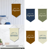 Maxbell Long Live Boyhood Banner Easy to Hang Wall Decor for Party Kids Room Nursery Blue