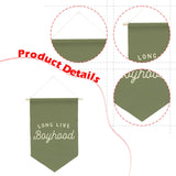 Maxbell Long Live Boyhood Banner Easy to Hang Wall Decor for Party Kids Room Nursery Green