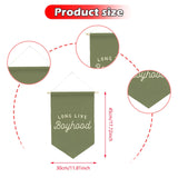 Maxbell Long Live Boyhood Banner Easy to Hang Wall Decor for Party Kids Room Nursery Green