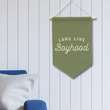 Maxbell Long Live Boyhood Banner Easy to Hang Wall Decor for Party Kids Room Nursery Green