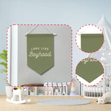 Maxbell Long Live Boyhood Banner Easy to Hang Wall Decor for Party Kids Room Nursery Green