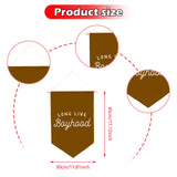 Maxbell Long Live Boyhood Banner Easy to Hang Wall Decor for Party Kids Room Nursery Brown