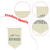 Maxbell Long Live Boyhood Banner Easy to Hang Wall Decor for Party Kids Room Nursery Beige
