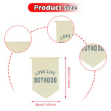 Maxbell Long Live Boyhood Banner Easy to Hang Wall Decor for Party Kids Room Nursery Beige