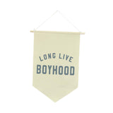 Maxbell Long Live Boyhood Banner Easy to Hang Wall Decor for Party Kids Room Nursery Beige