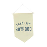 Maxbell Long Live Boyhood Banner Easy to Hang Wall Decor for Party Kids Room Nursery Beige