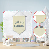 Maxbell Long Live Boyhood Banner Easy to Hang Wall Decor for Party Kids Room Nursery Beige