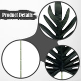 Maxbell Artificial Leaves Flower Arrangement DIY Decoration for Party Wedding Garden 5pcs 68cm