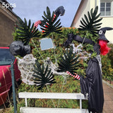 Maxbell Artificial Leaves Flower Arrangement DIY Decoration for Party Wedding Garden 5pcs 68cm