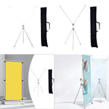 Maxbell Poster Stand for Display Advertising Sign Holder for Trade Mall Wedding Sign White Rod