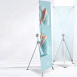 Maxbell Poster Stand for Display Advertising Sign Holder for Trade Mall Wedding Sign White Rod