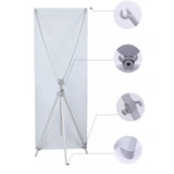 Maxbell Poster Stand for Display Advertising Sign Holder for Trade Mall Wedding Sign Silver Rod