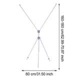 Maxbell Poster Stand for Display Advertising Sign Holder for Trade Mall Wedding Sign Silver Rod
