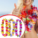 Maxbell 3 Pieces Hawaiian Leis Beach Supplies Flower Lei for Vacation Wedding Summer