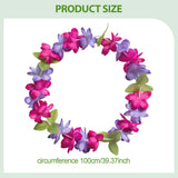 Maxbell 3 Pieces Hawaiian Leis Beach Supplies Flower Lei for Vacation Wedding Summer
