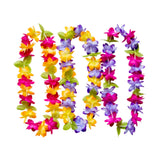 Maxbell 3 Pieces Hawaiian Leis Beach Supplies Flower Lei for Vacation Wedding Summer