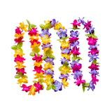 Maxbell 3 Pieces Hawaiian Leis Beach Supplies Flower Lei for Vacation Wedding Summer