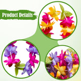 Maxbell 3 Pieces Hawaiian Leis Beach Supplies Flower Lei for Vacation Wedding Summer