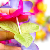 Maxbell 3 Pieces Hawaiian Leis Beach Supplies Flower Lei for Vacation Wedding Summer