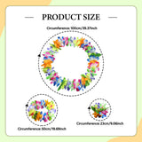 Maxbell Hawaiian Leis Set Wreath Outdoor Pool Summer Dance Artificial Flower Garland Multi