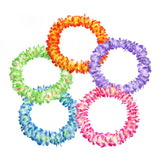 Maxbell Hawaiian Leis Set Wreath Outdoor Pool Summer Dance Artificial Flower Garland Violet