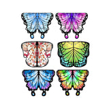 Maxbell Butterfly Cape Gift Dress up for Themed Party Role Playing Stage Performance Light Blue