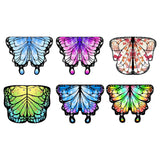 Maxbell Butterfly Cape Gift Dress up for Themed Party Role Playing Stage Performance Light Blue