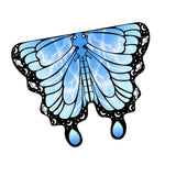 Maxbell Butterfly Cape Gift Dress up for Themed Party Role Playing Stage Performance Light Blue
