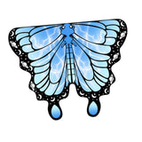 Maxbell Butterfly Cape Gift Dress up for Themed Party Role Playing Stage Performance Light Blue