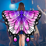 Maxbell Butterfly Cape Gift Dress up for Themed Party Role Playing Stage Performance Light Purple