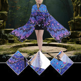 Maxbell Butterfly Cape Gift Dress up for Themed Party Role Playing Stage Performance Light Purple