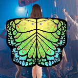Maxbell Butterfly Cape Gift Dress up for Themed Party Role Playing Stage Performance Green