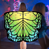 Maxbell Butterfly Cape Gift Dress up for Themed Party Role Playing Stage Performance Green