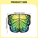 Maxbell Butterfly Cape Gift Dress up for Themed Party Role Playing Stage Performance Green
