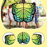 Maxbell Butterfly Cape Gift Dress up for Themed Party Role Playing Stage Performance Green