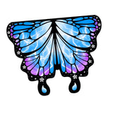 Maxbell Butterfly Cape Gift Dress up for Themed Party Role Playing Stage Performance Blue Purple