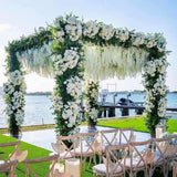 Maxbell 36x Artificial Wisterias Silk Vines Silk Flower String for Office Arch Party