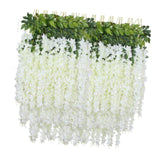 Maxbell 36x Artificial Wisterias Silk Vines Silk Flower String for Office Arch Party