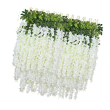 Maxbell 36x Artificial Wisterias Silk Vines Silk Flower String for Office Arch Party
