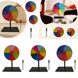 Maxbell Table Prize Turntable Tabletop Fortune Wheel for Pub Teaching Activity Props 6 Grids