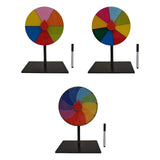 Maxbell Table Prize Turntable Tabletop Fortune Wheel for Pub Teaching Activity Props 6 Grids