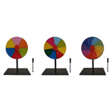 Maxbell Table Prize Turntable Tabletop Fortune Wheel for Pub Teaching Activity Props 6 Grids