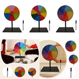 Maxbell Table Prize Turntable Tabletop Fortune Wheel for Pub Teaching Activity Props 6 Grids