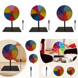 Maxbell Table Prize Turntable Tabletop Fortune Wheel for Pub Teaching Activity Props 6 Grids