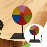 Maxbell Table Prize Turntable Tabletop Fortune Wheel for Pub Teaching Activity Props 6 Grids