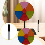 Maxbell Table Prize Turntable Tabletop Fortune Wheel for Pub Teaching Activity Props 6 Grids
